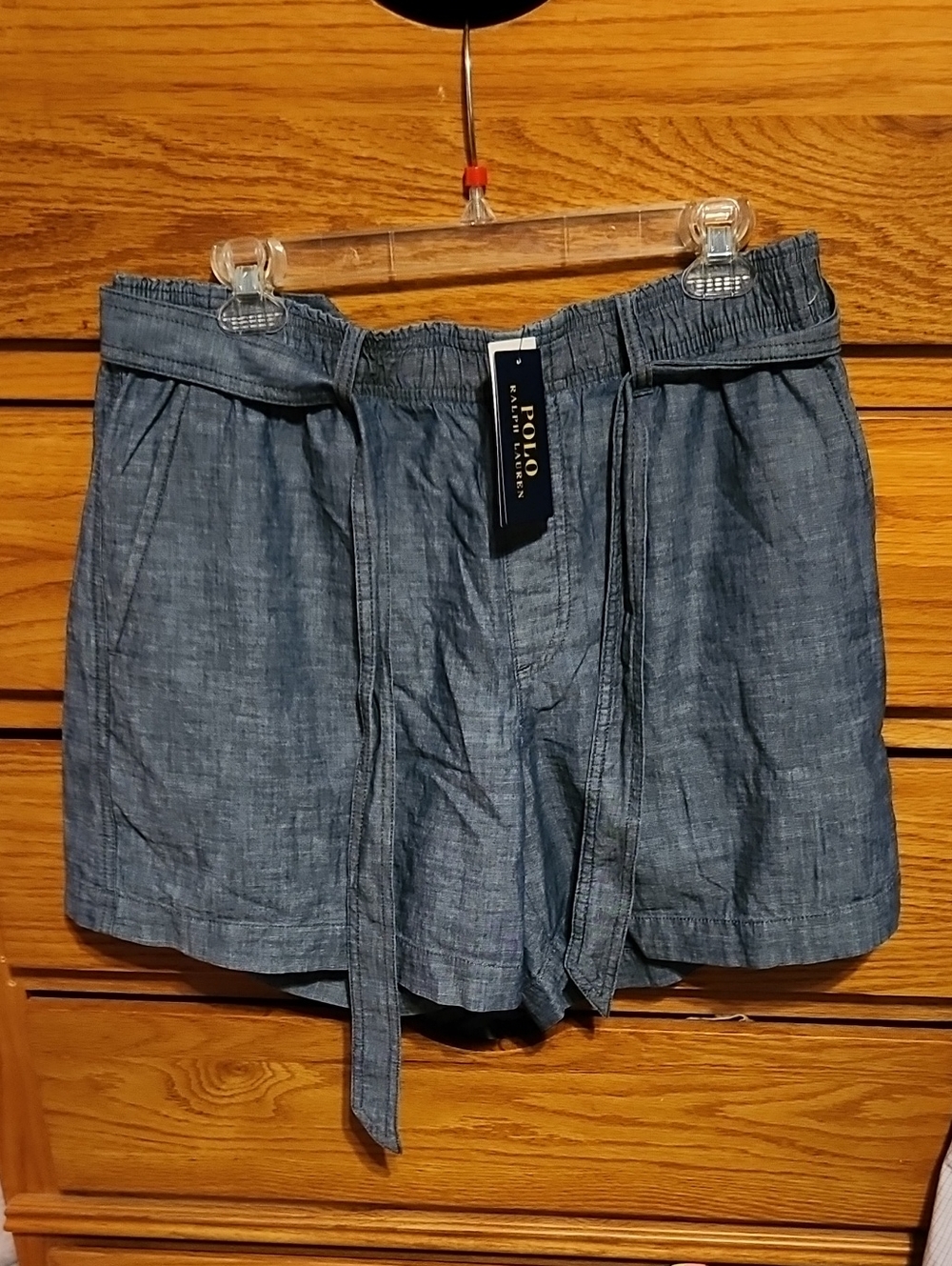 Polo by Ralph Lauren NWT Chambray Blue Ladies Shorts